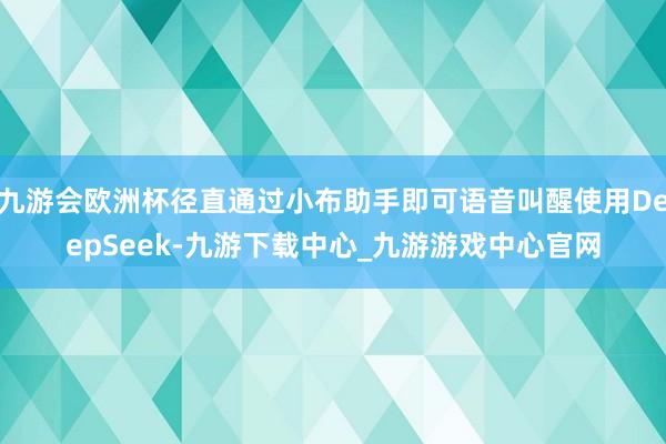 九游會歐洲杯徑直通過小布助手即可語音叫醒使用DeepSeek-九游下載中心_九游游戲中心官網